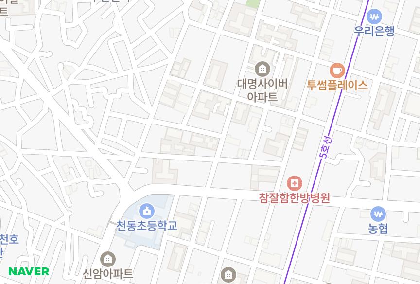 서울특별시 강동구 천호동 율전에버그린 위치·실거래 시세 지도