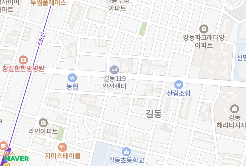 서울특별시 강동구 길동 신세대빌라트 위치·실거래 시세 지도