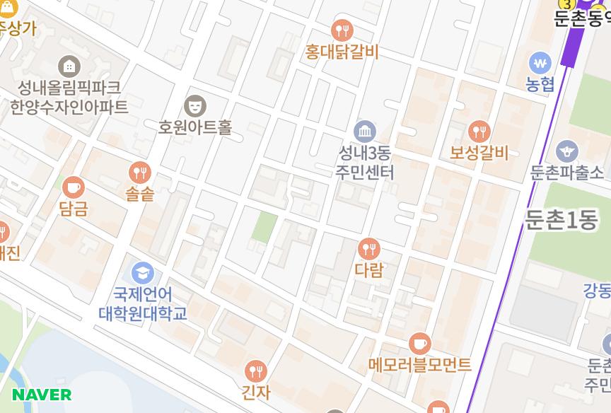 서울특별시 강동구 성내동 영진파크빌 위치·실거래 시세 지도