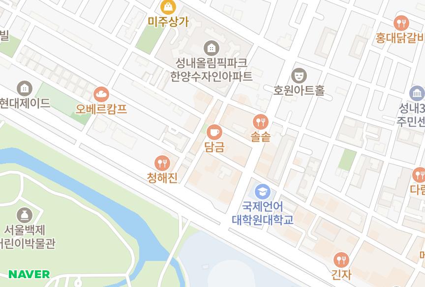 서울특별시 강동구 성내동 타운빌라트 위치·실거래 시세 지도