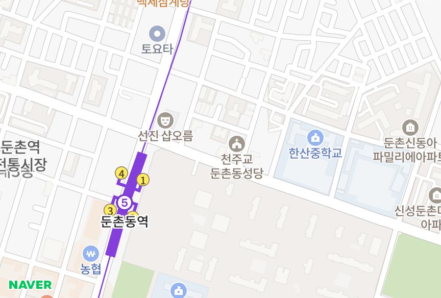 서울특별시 강동구 둔촌동 경방필하우스 위치·실거래 시세 지도
