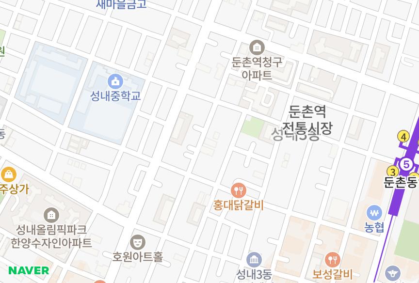 서울특별시 강동구 성내동 신성 위치·실거래 시세 지도