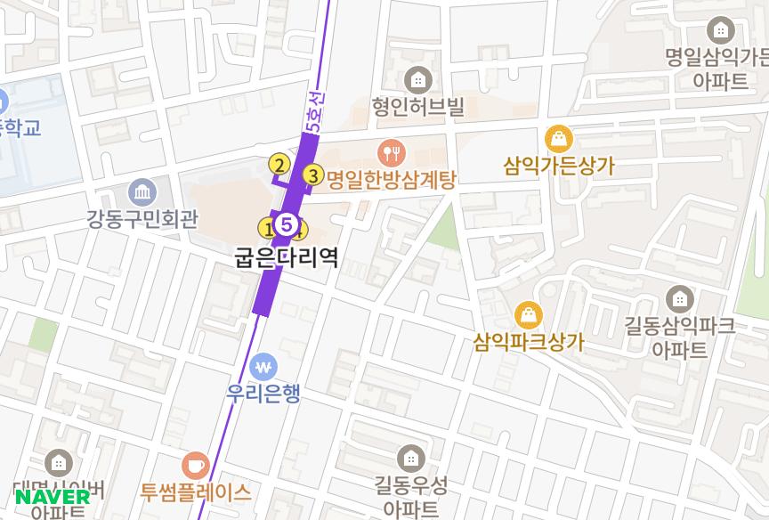 서울특별시 강동구 명일동 태천해오름102동A 위치·실거래 시세 지도