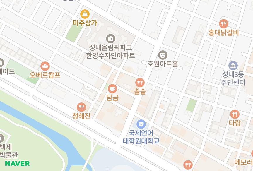 서울특별시 강동구 성내동 강동다온채 위치·실거래 시세 지도