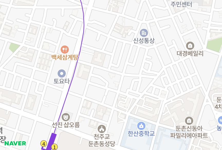 서울특별시 강동구 둔촌동 다원애버니아 위치·실거래 시세 지도