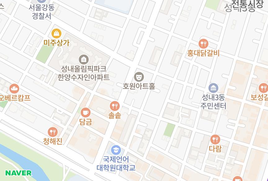 서울특별시 강동구 성내동 삼유스위트빌 위치·실거래 시세 지도