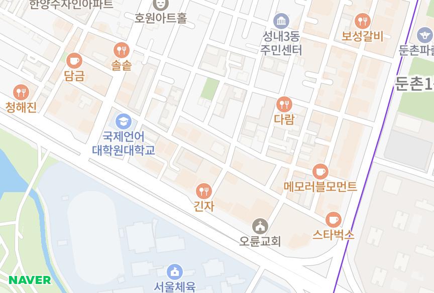 서울특별시 강동구 성내동 광남밸라스타워 위치·실거래 시세 지도