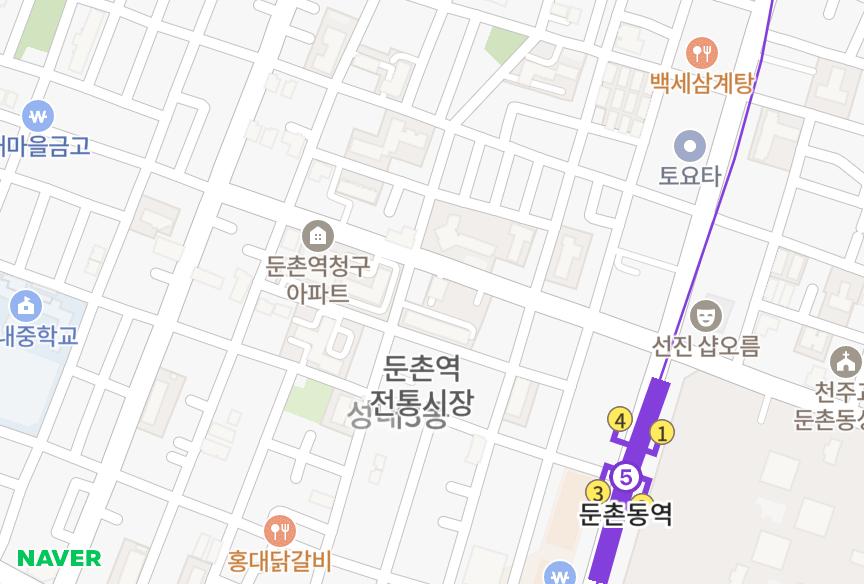 서울특별시 강동구 성내동 한솔애리즈2차 위치·실거래 시세 지도