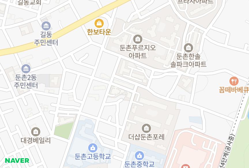 서울특별시 강동구 둔촌동 둔촌현대수린나 위치·실거래 시세 지도
