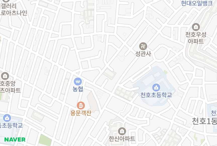 서울특별시 강동구 암사동 다성이즈빌 위치·실거래 시세 지도