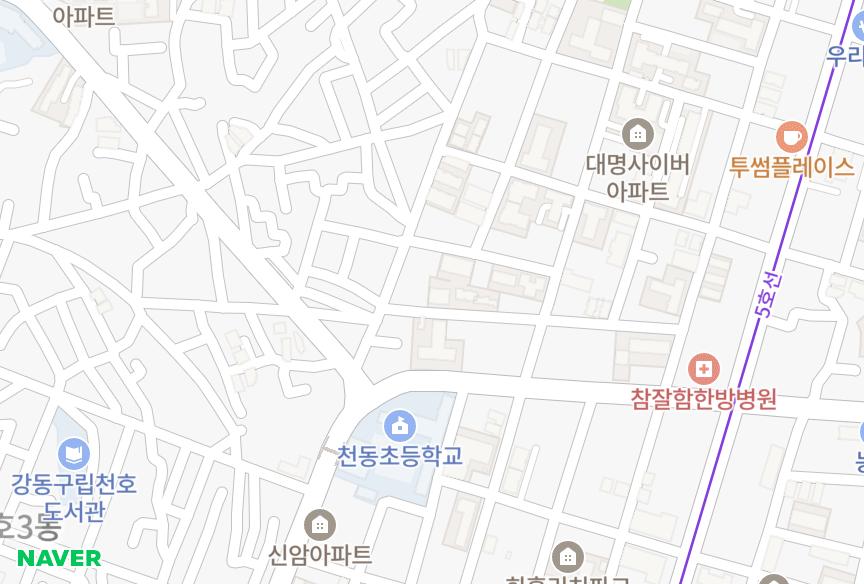 서울특별시 강동구 천호동 지원G델타 위치·실거래 시세 지도
