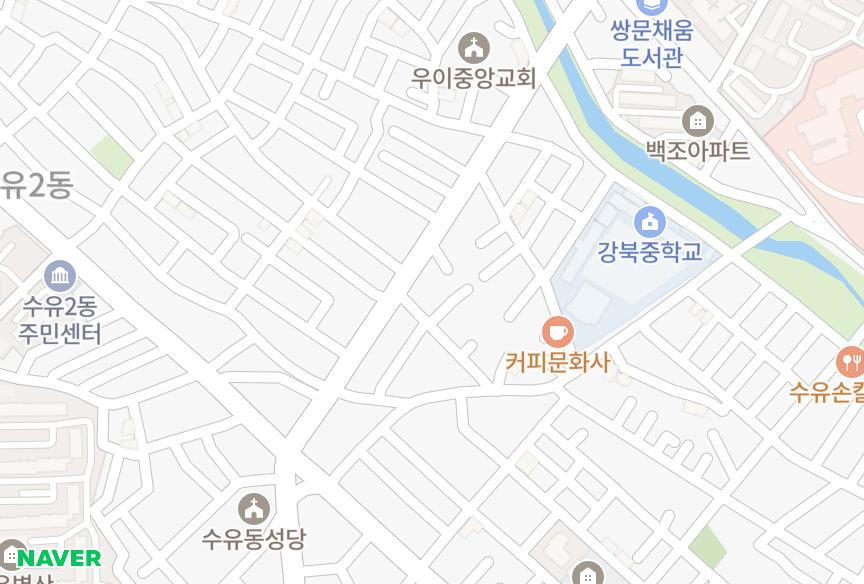 서울특별시 강북구 수유동 한원힐트리움수유 위치·실거래 시세 지도