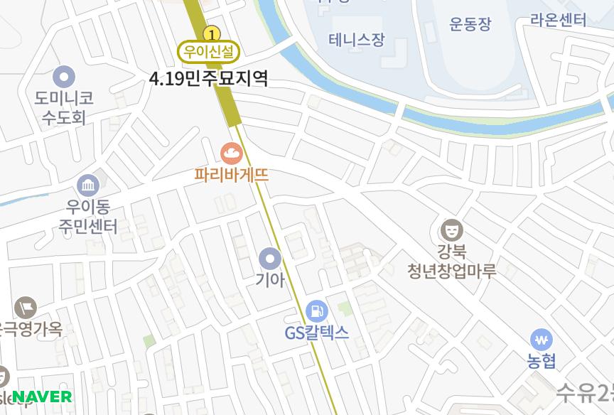 서울특별시 강북구 수유동 퍼스트뷰(FIRSTVIEW) 위치·실거래 시세 지도