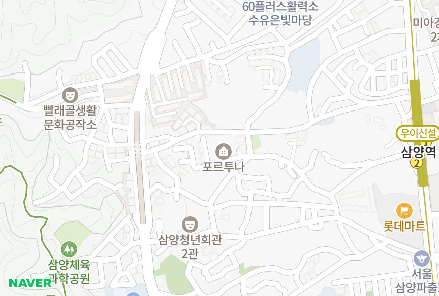 서울특별시 강북구 미아동 포르투나 위치·실거래 시세 지도