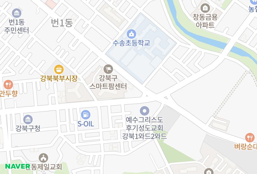 서울특별시 강북구 번동 더조은홈 위치·실거래 시세 지도