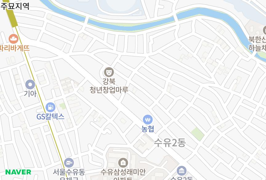 서울특별시 강북구 수유동 청솔 위치·실거래 시세 지도