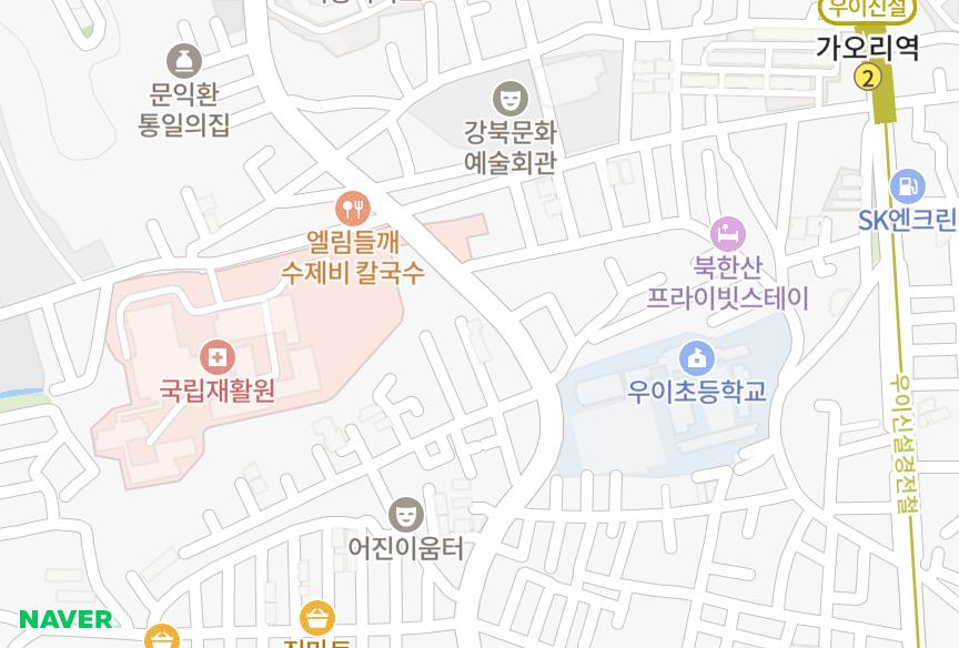 서울특별시 강북구 수유동 한솔힐스빌 위치·실거래 시세 지도