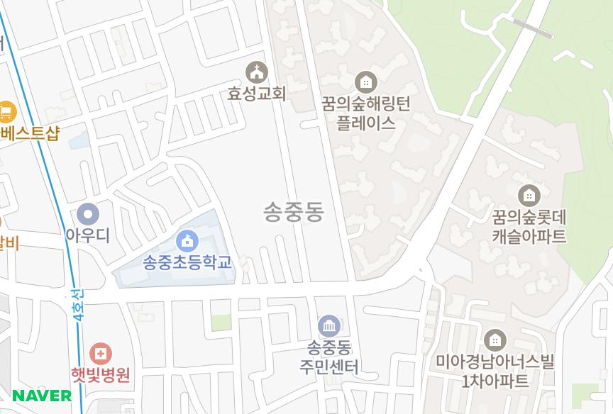 서울특별시 강북구 미아동 젬스톤타운 위치·실거래 시세 지도