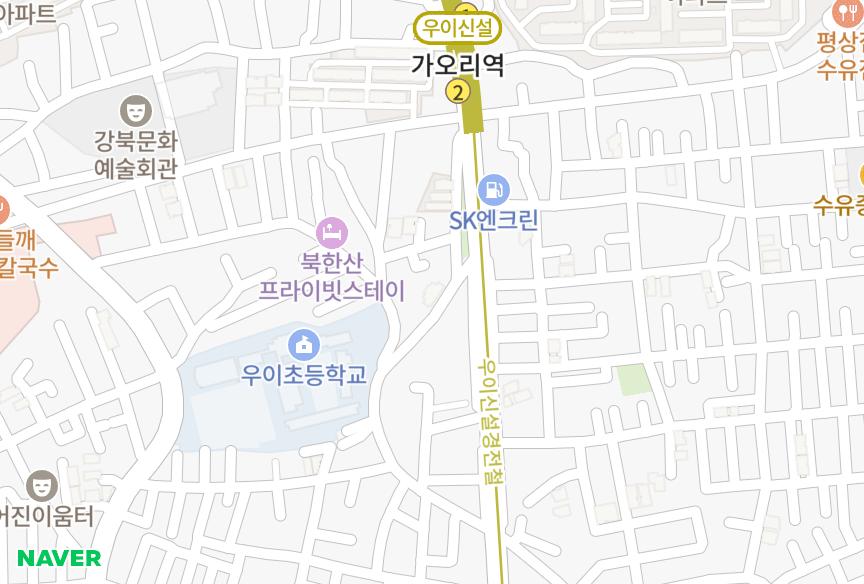 서울특별시 강북구 수유동 프롬하우징 위치·실거래 시세 지도