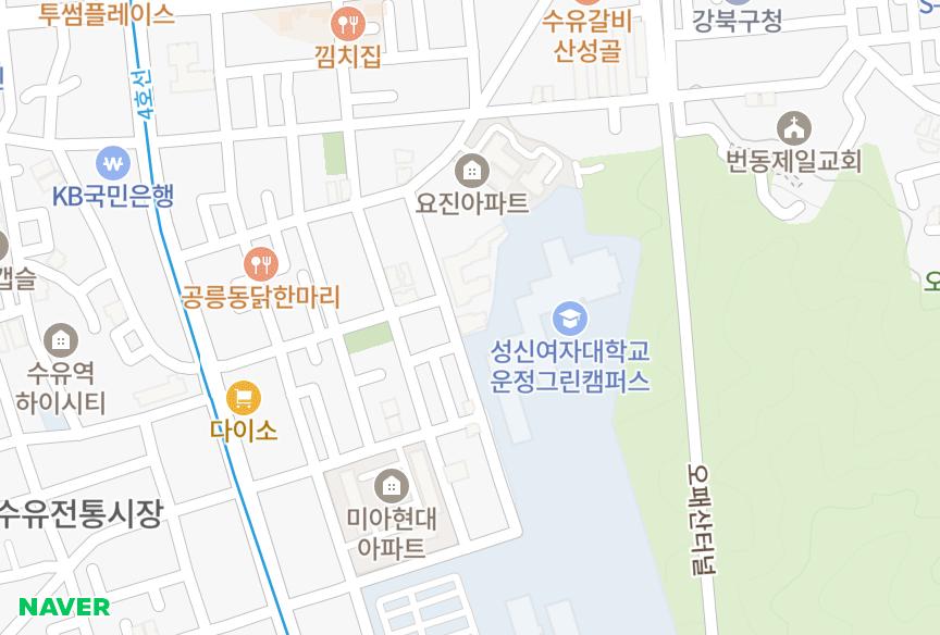 서울특별시 강북구 미아동 신일 위치·실거래 시세 지도