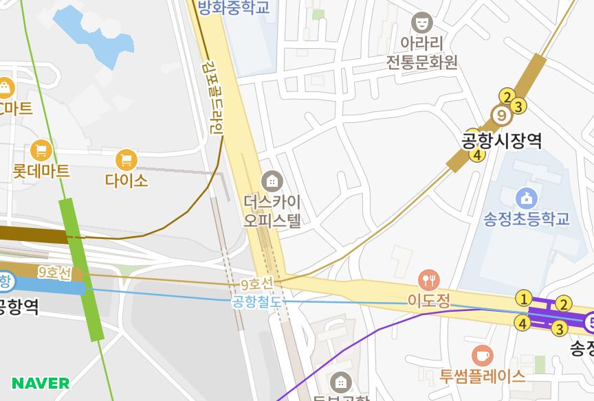 서울특별시 강서구 방화동 AirPalace 위치·실거래 시세 지도