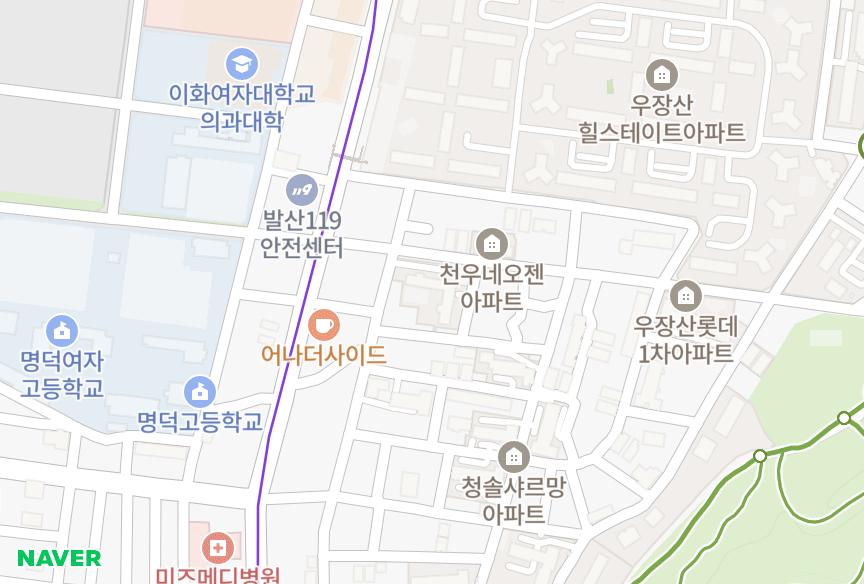서울특별시 강서구 내발산동 우장산월드메르디앙 위치·실거래 시세 지도