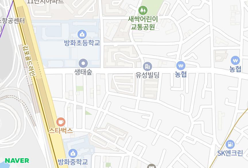 서울특별시 강서구 방화동 삼미 위치·실거래 시세 지도