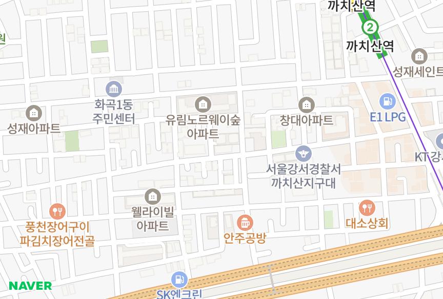 서울특별시 강서구 화곡동 삼성다빈치 위치·실거래 시세 지도