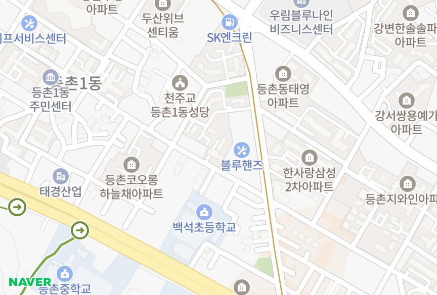 서울특별시 강서구 등촌동 나성 위치·실거래 시세 지도