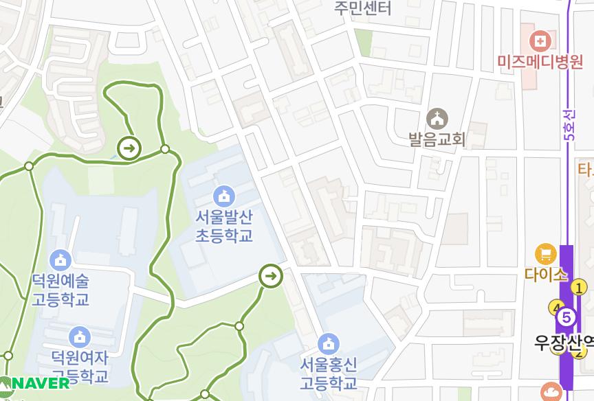 서울특별시 강서구 내발산동 대성유니드 위치·실거래 시세 지도