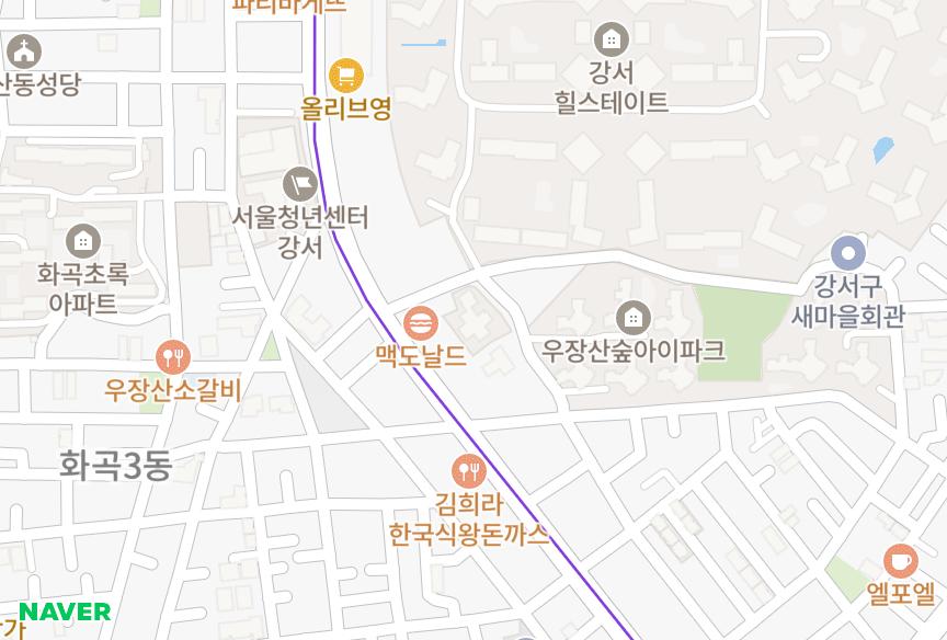 서울특별시 강서구 화곡동 덕현제왕타워 위치·실거래 시세 지도