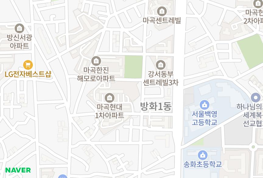 서울특별시 강서구 방화동 마곡드림힐 위치·실거래 시세 지도