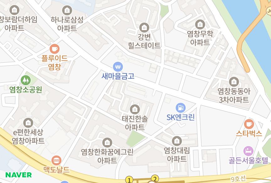서울특별시 강서구 염창동 태진가람 위치·실거래 시세 지도