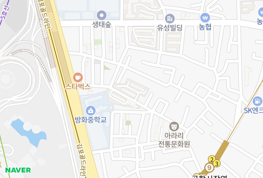 서울특별시 강서구 방화동 형제 위치·실거래 시세 지도