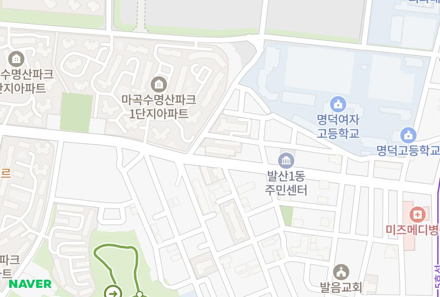 서울특별시 강서구 내발산동 보람 위치·실거래 시세 지도