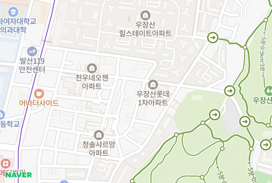 서울특별시 강서구 내발산동 우장산태승훼미리 위치·실거래 시세 지도