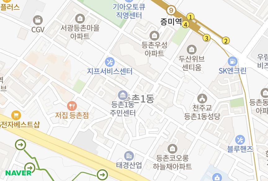 서울특별시 강서구 등촌동 대림아르빌 위치·실거래 시세 지도