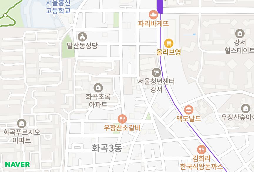 서울특별시 강서구 화곡동 우림필유 위치·실거래 시세 지도