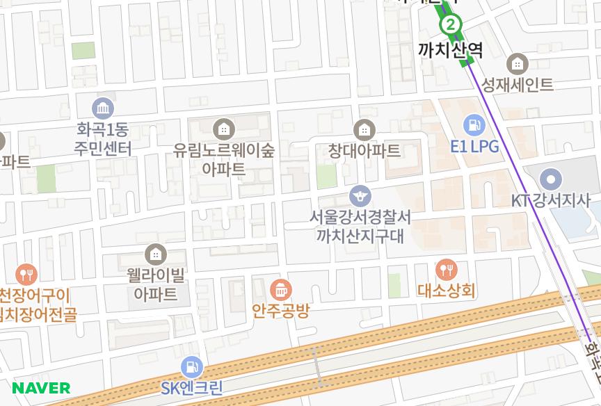 서울특별시 강서구 화곡동 아녜스타워4차 위치·실거래 시세 지도