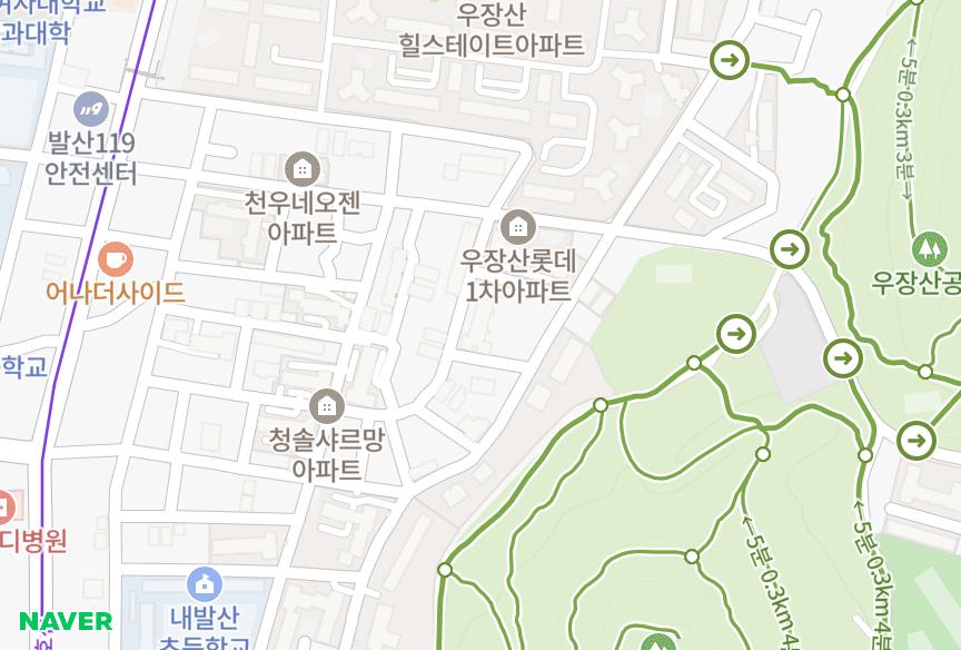 서울특별시 강서구 내발산동 원다벨라빌 위치·실거래 시세 지도