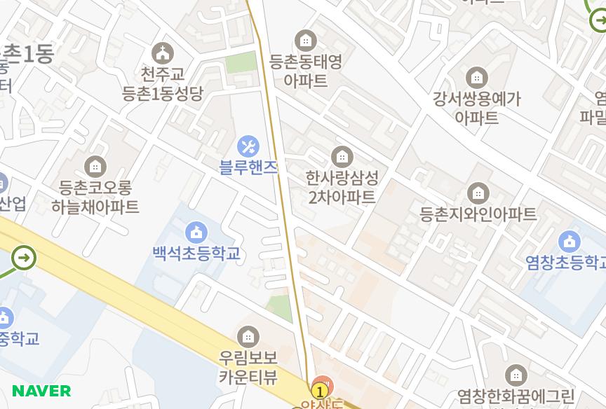 서울특별시 강서구 등촌동 심미에셈빌 위치·실거래 시세 지도