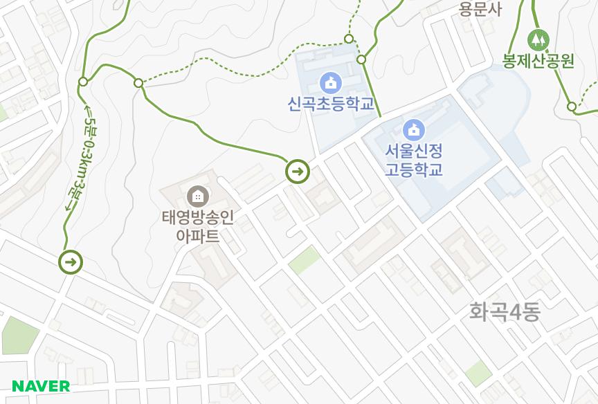 서울특별시 강서구 화곡동 미주 위치·실거래 시세 지도
