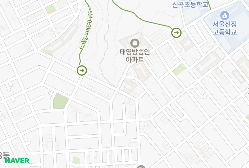 서울특별시 강서구 화곡동 푸른숲 위치·실거래 시세 지도