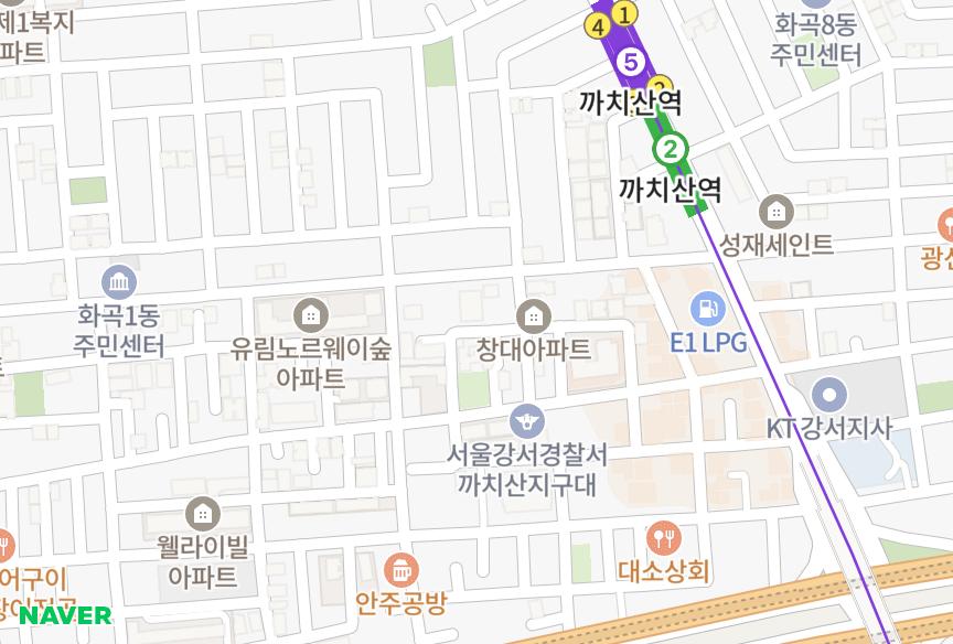 서울특별시 강서구 화곡동 크로스캐슬 위치·실거래 시세 지도