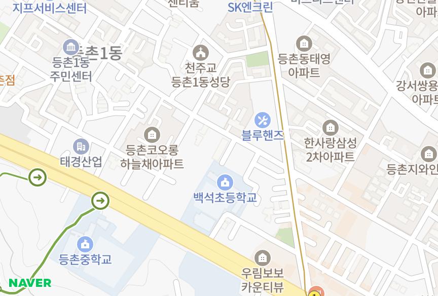 서울특별시 강서구 등촌동 등촌6차보람 위치·실거래 시세 지도