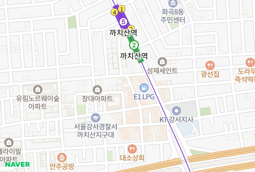 서울특별시 강서구 화곡동 세림 위치·실거래 시세 지도