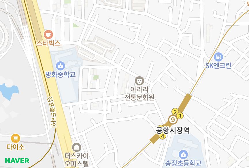 서울특별시 강서구 방화동 원미 위치·실거래 시세 지도