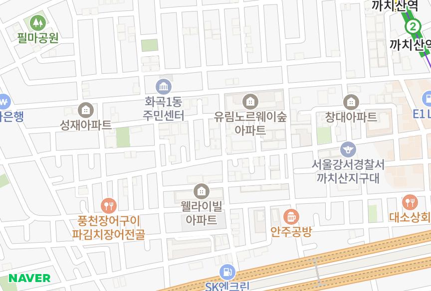 서울특별시 강서구 화곡동 풍원팰리스 위치·실거래 시세 지도
