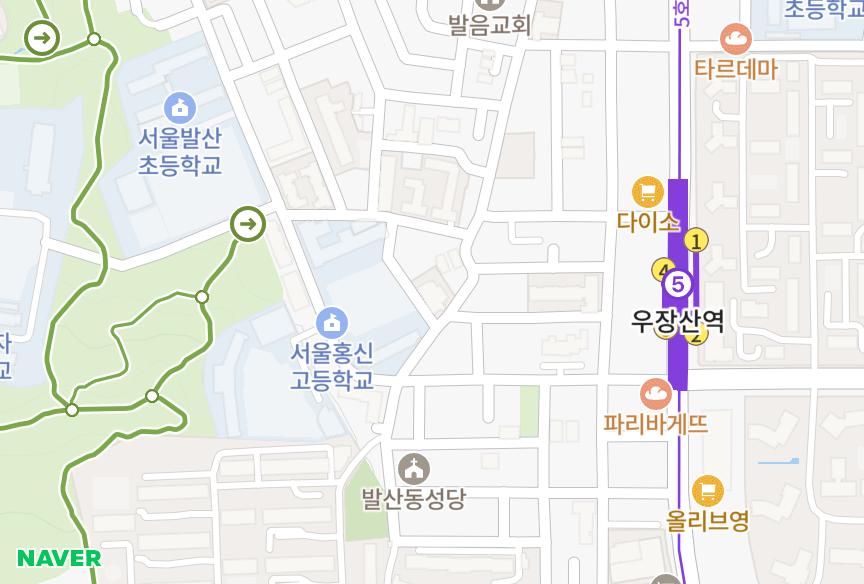 서울특별시 강서구 내발산동 금강 위치·실거래 시세 지도
