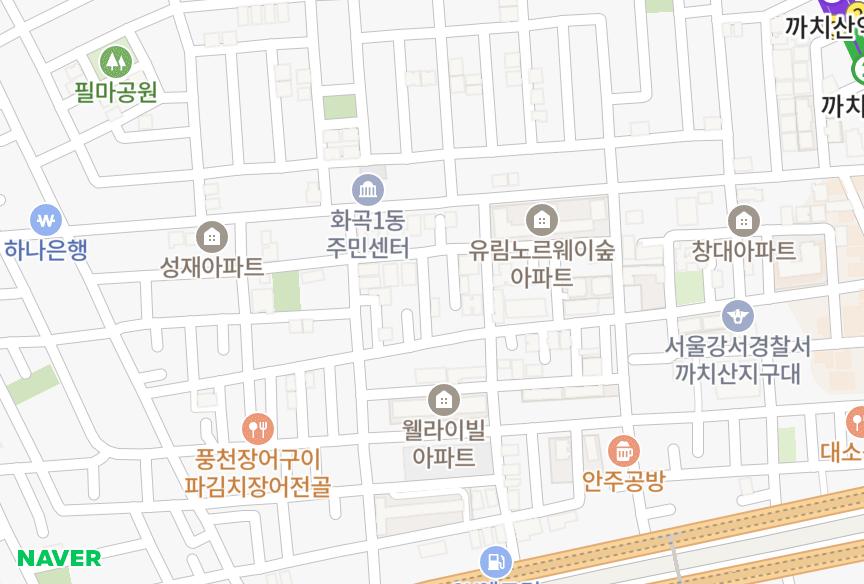 서울특별시 강서구 화곡동 트리움팰리스 위치·실거래 시세 지도